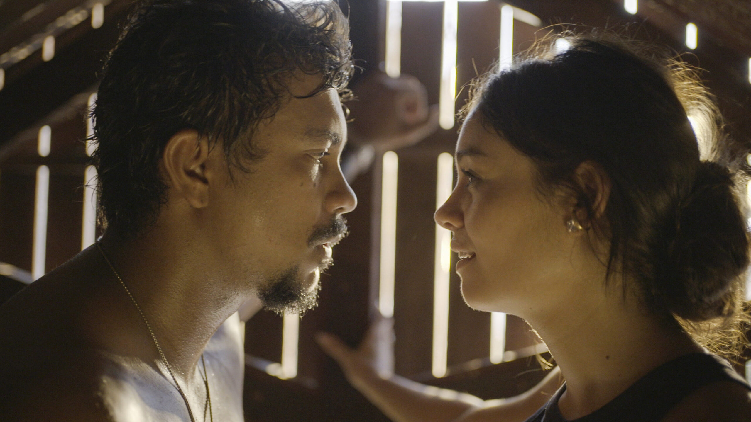 Eliana (Sophie Charlotte) e Damião (Xamã) em "Renascer"