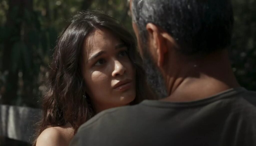 Mariana (Theresa Fonseca) e José Inocêncio (Marcos Palmeira) em "Renascer" (Crédito: Reprodução/Globoplay)