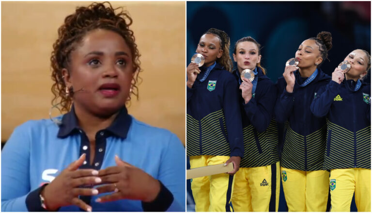 Daiane dos Santos emocionada