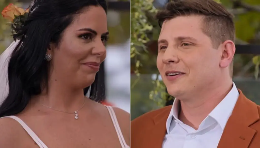 Renata e Alexandre disseram "sim" em "Casamento às Cegas 4" (Crédito: Netflix)