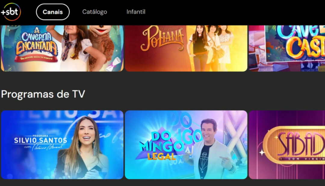 Sbt Programas SBT lança streaming gratuito: novelas e até programas antigos