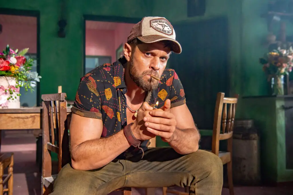 Jordão (Alejandro Claveaux) em "No Rancho Fundo"