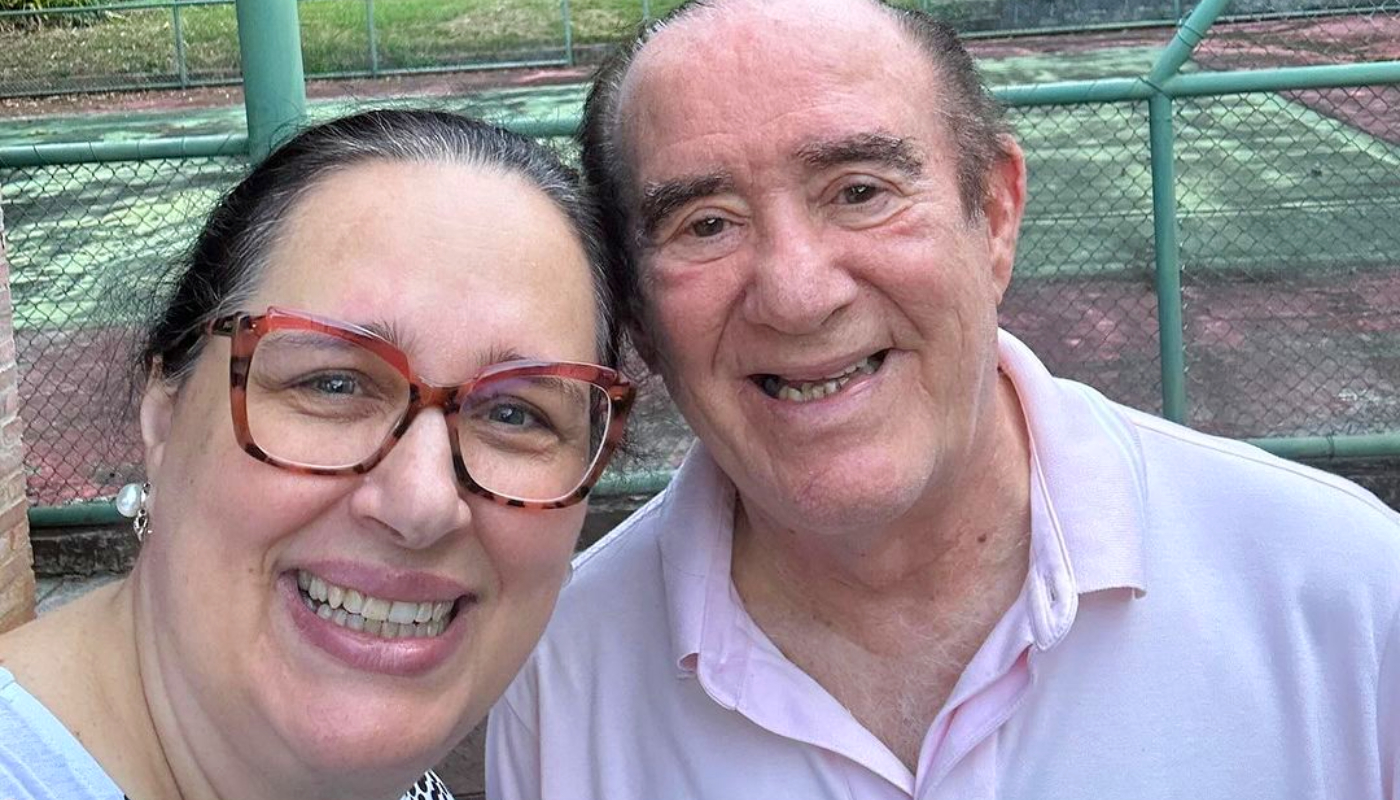 Renato Aragão e esposa