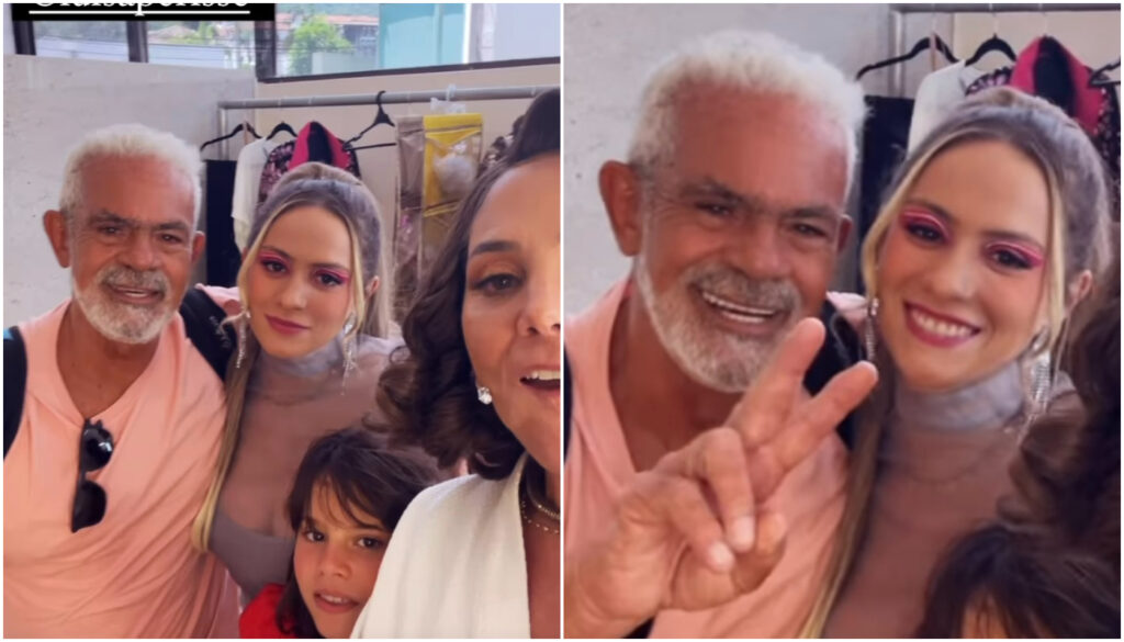 Heloisa Périssé e Lug de Paula com a filha, Luisa Périssé
