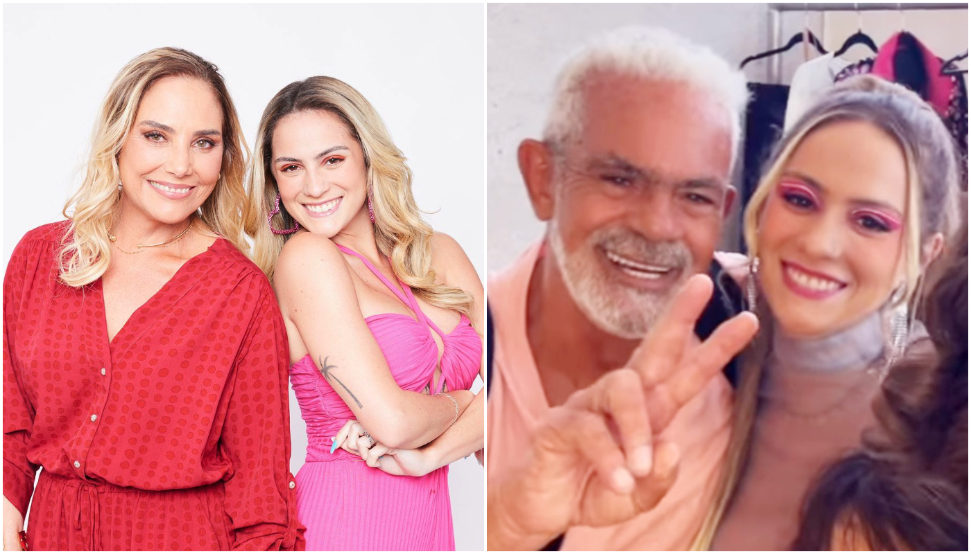 Heloisa Périssé e Lug de Paula com a filha, Luisa Périssé
