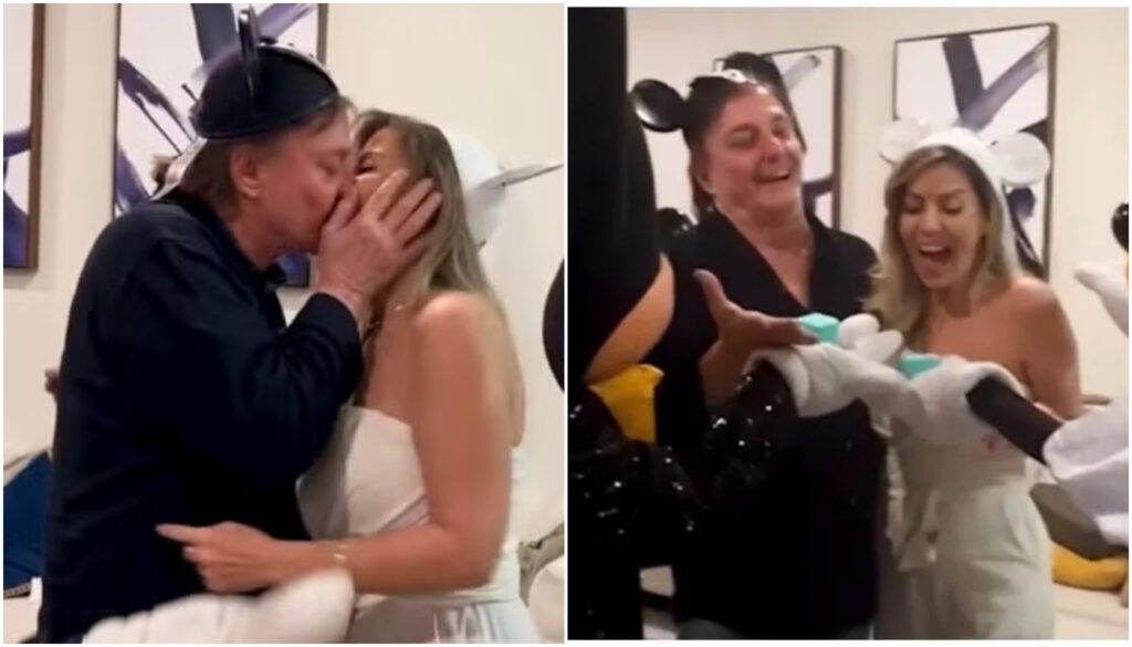Fábio Jr. e mulher