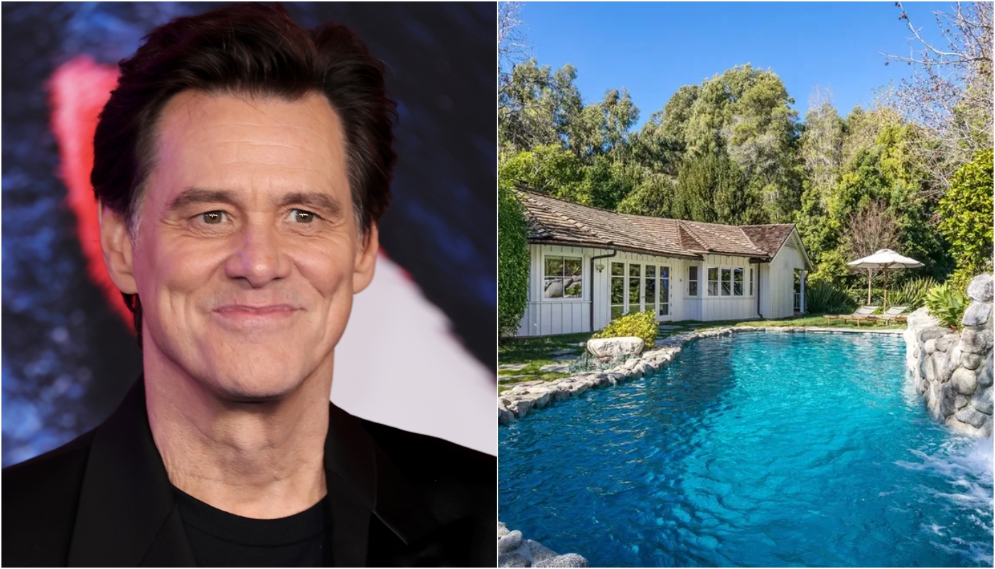 Jim Carrey tenta vender mansão milionária desde 2023: imóvel é deslumbrante