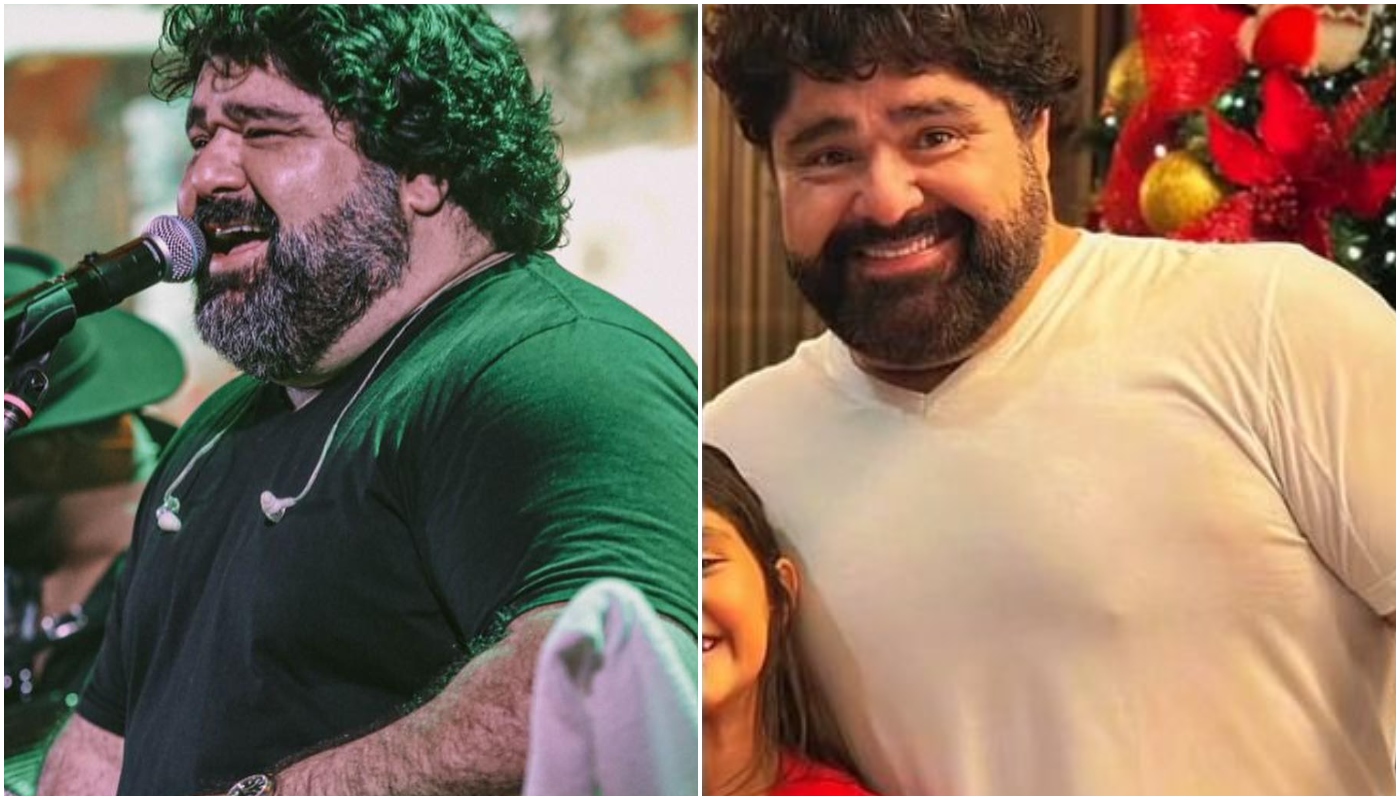 Fabiano, da dupla com César Menotti, mostra antes e depois de perder 40 kg e impressiona