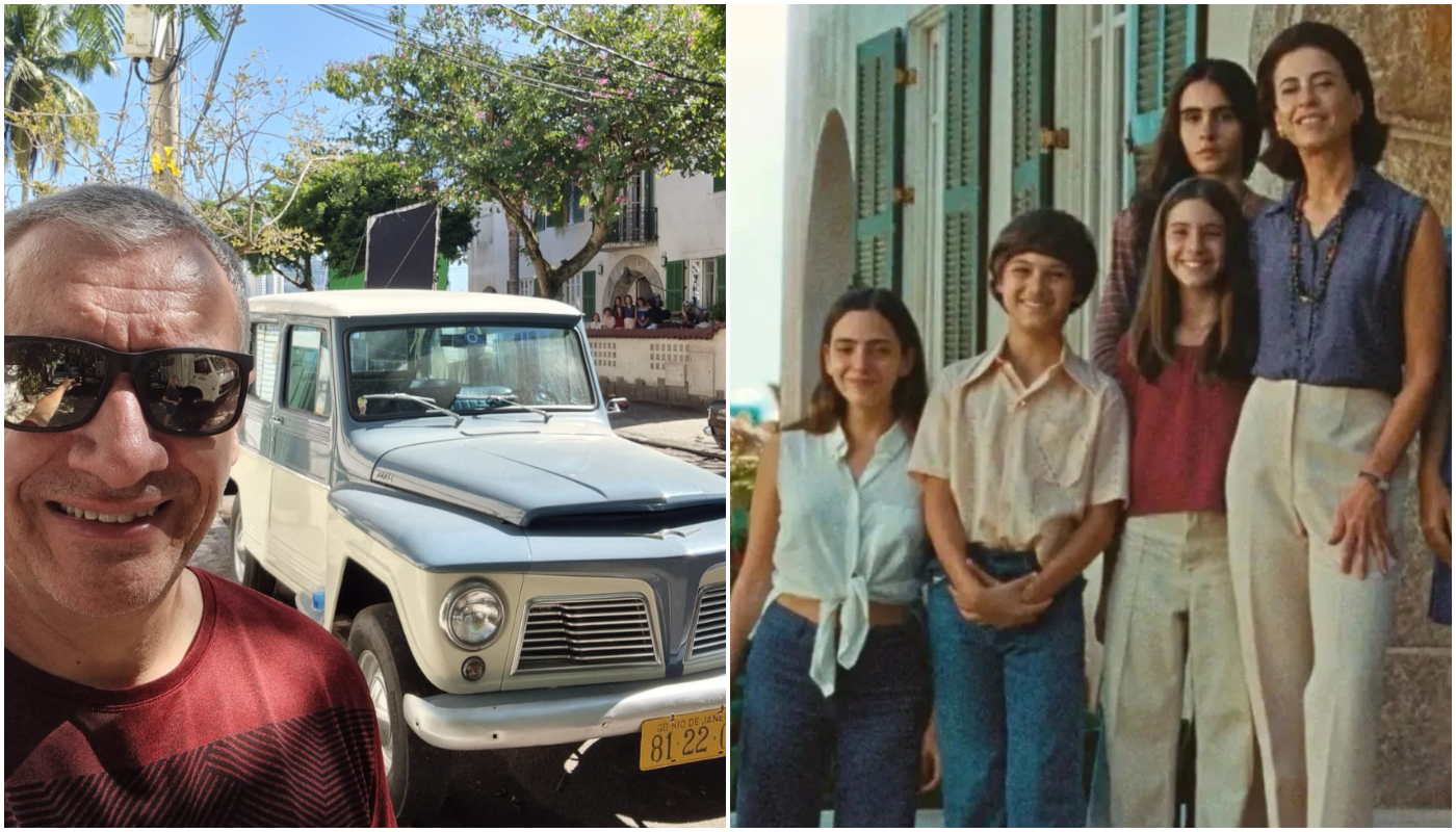 Homem tira selfie com carro e registra cena de “Ainda Estou Aqui” sem querer