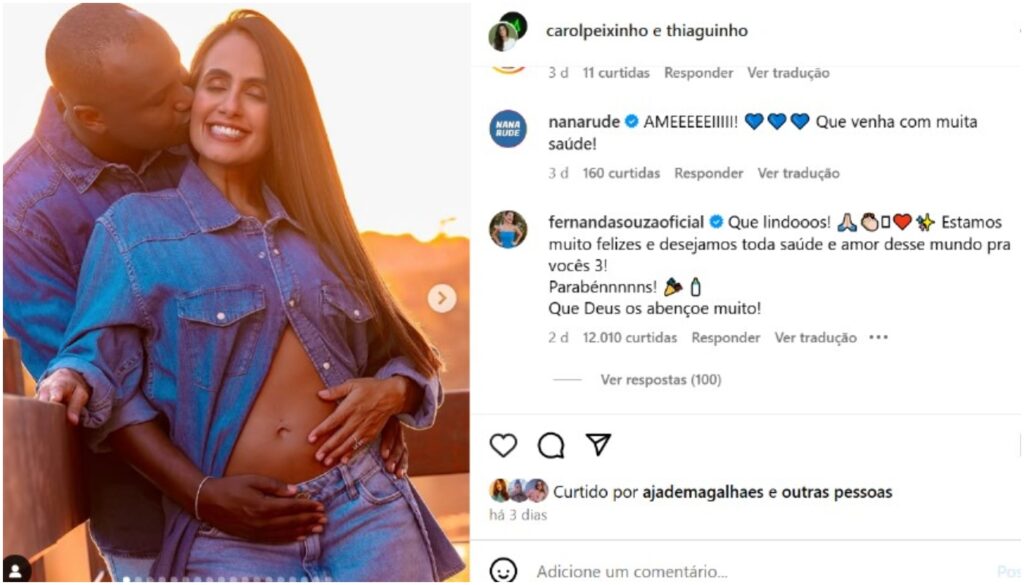 fernanda souza, thiaguinho e carol peixinho
