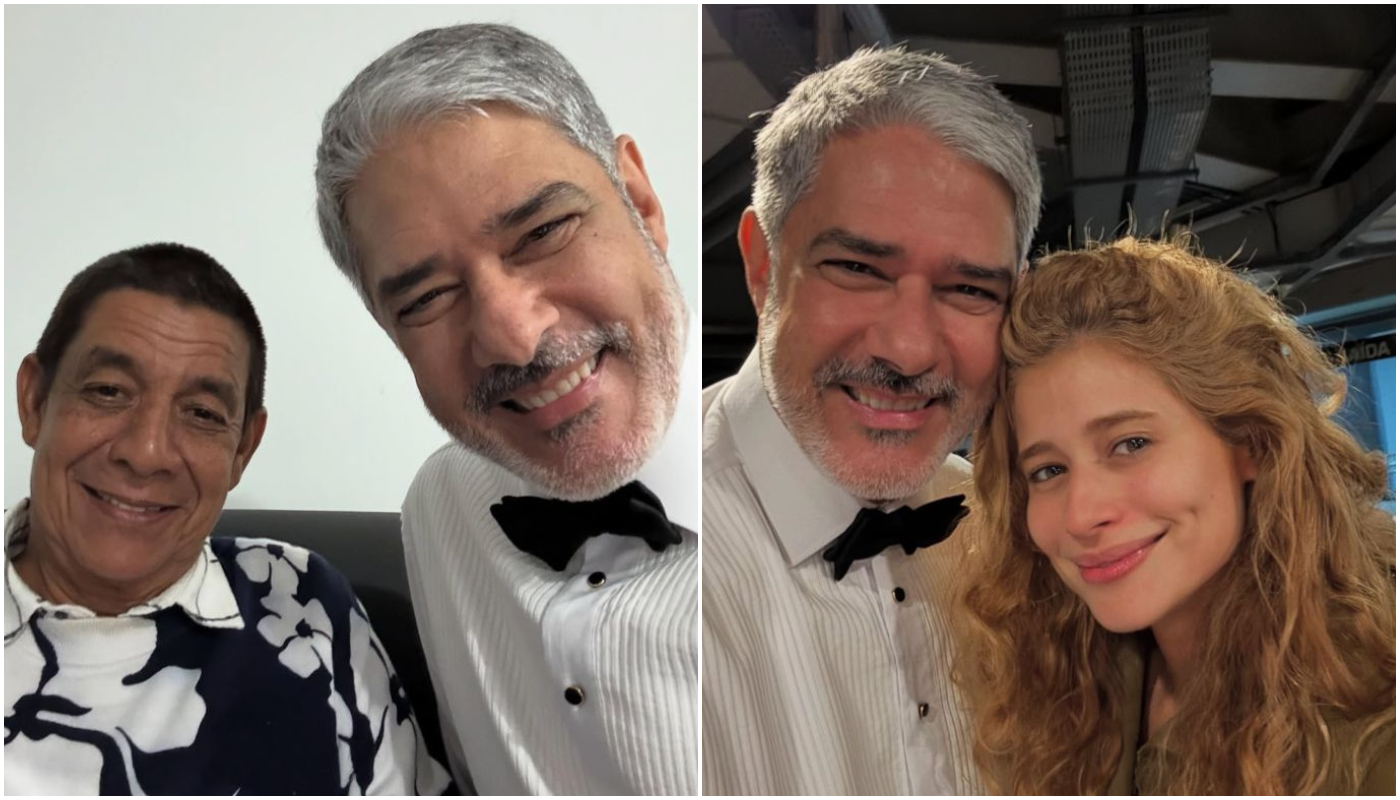 Gente como a gente, Bonner tietou todo mundo nos bastidores de festão da Globo