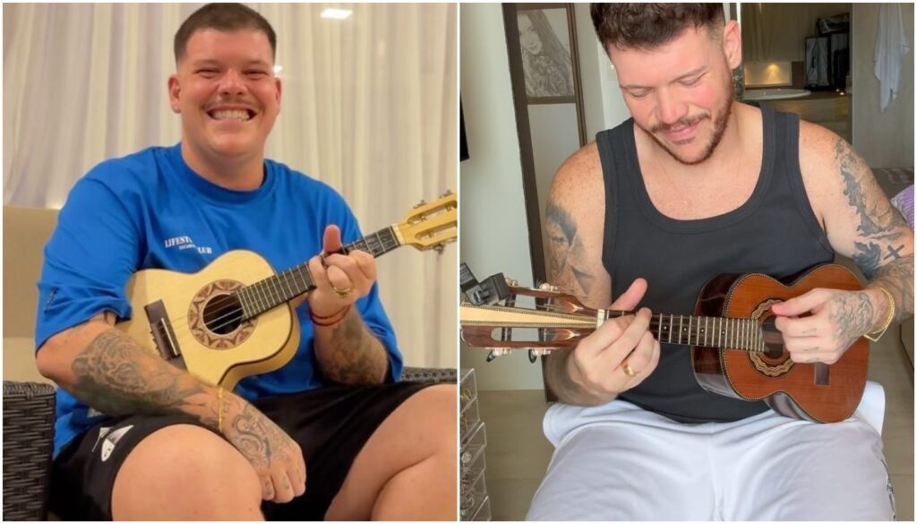 Antes e depois de ferrugem