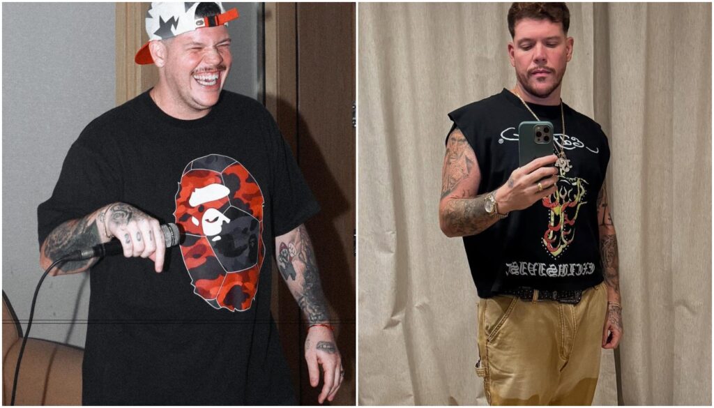 Antes e depois de ferrugem
