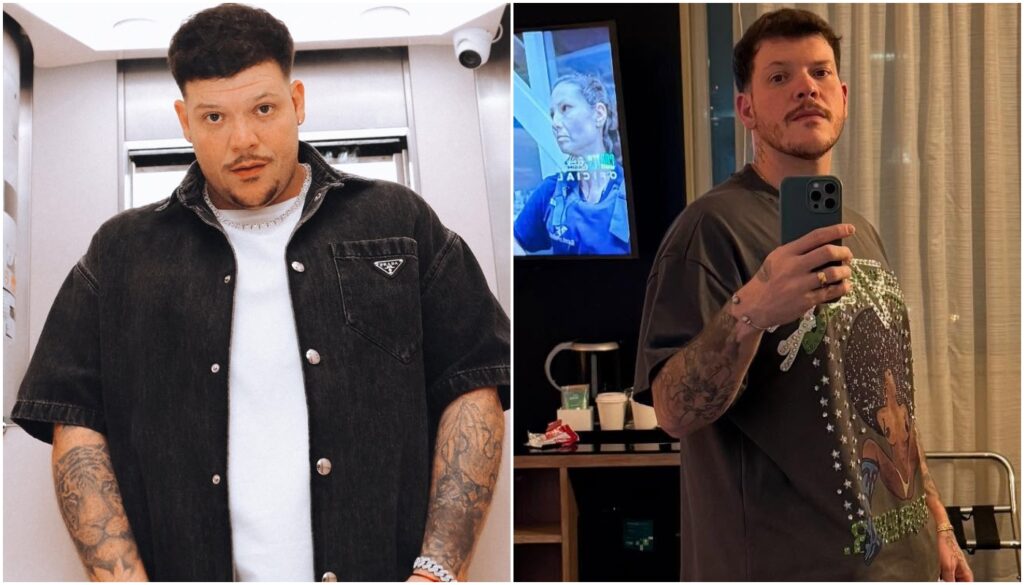 Antes e depois de ferrugem