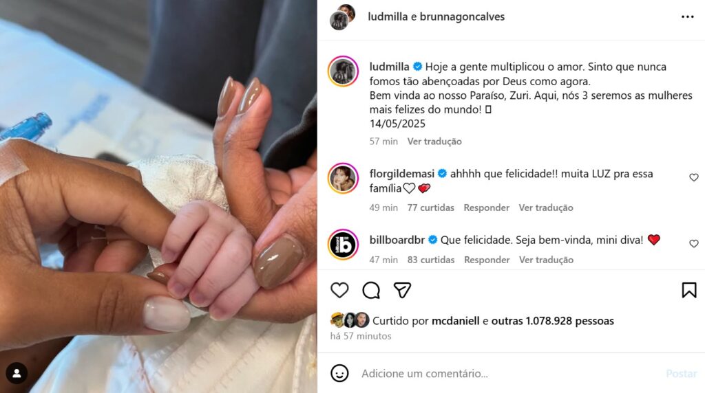 ludmilla e brunna filha