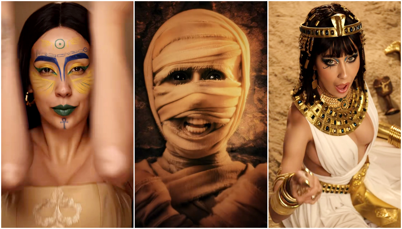Influenciadora se transforma em Cleópatra em trend do TikTok: 70 milhões de visualizações em 20 horas