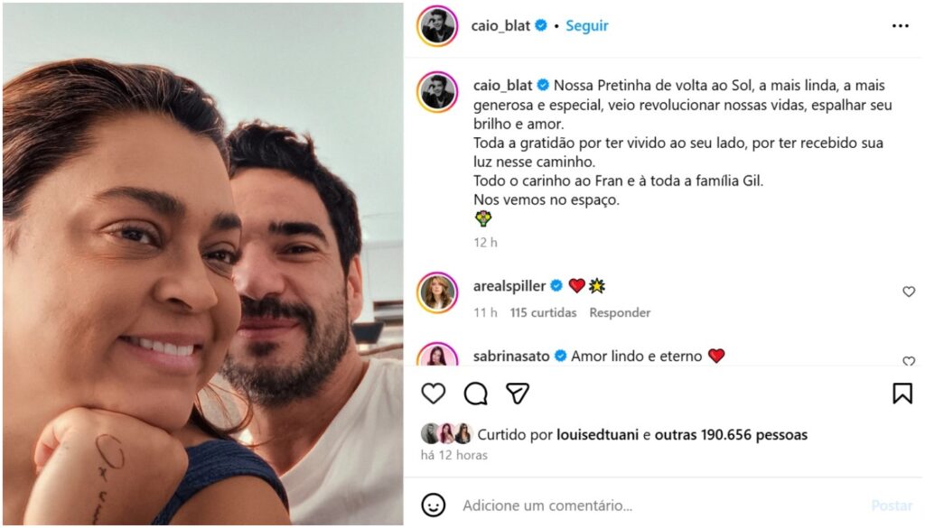 preta gil e caio blat