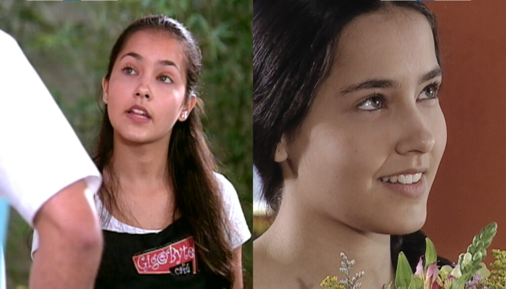 Maytê Piragibe em Malhação (2001) e na novela O Beijo do Vampiro (2002)