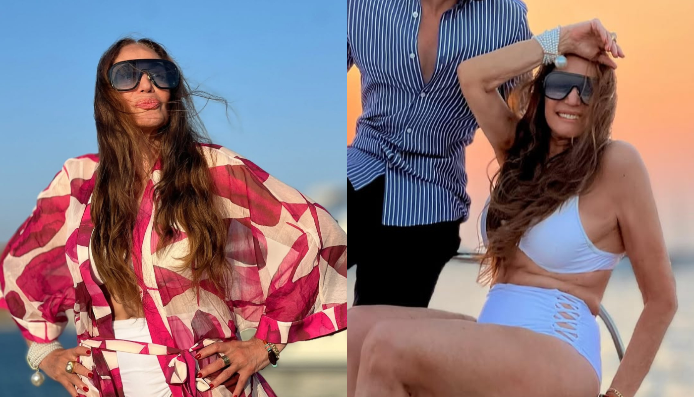 Susana Vieira posa de biquíni, aniversário 83 anos, agosto de 2025, Mykonos, Grécia