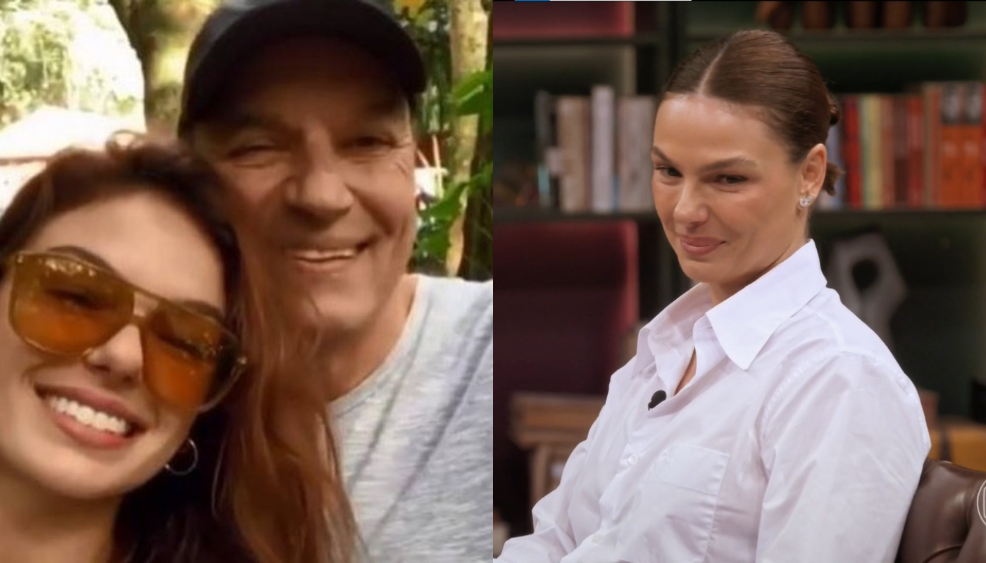 Isis Valverde e seu pai