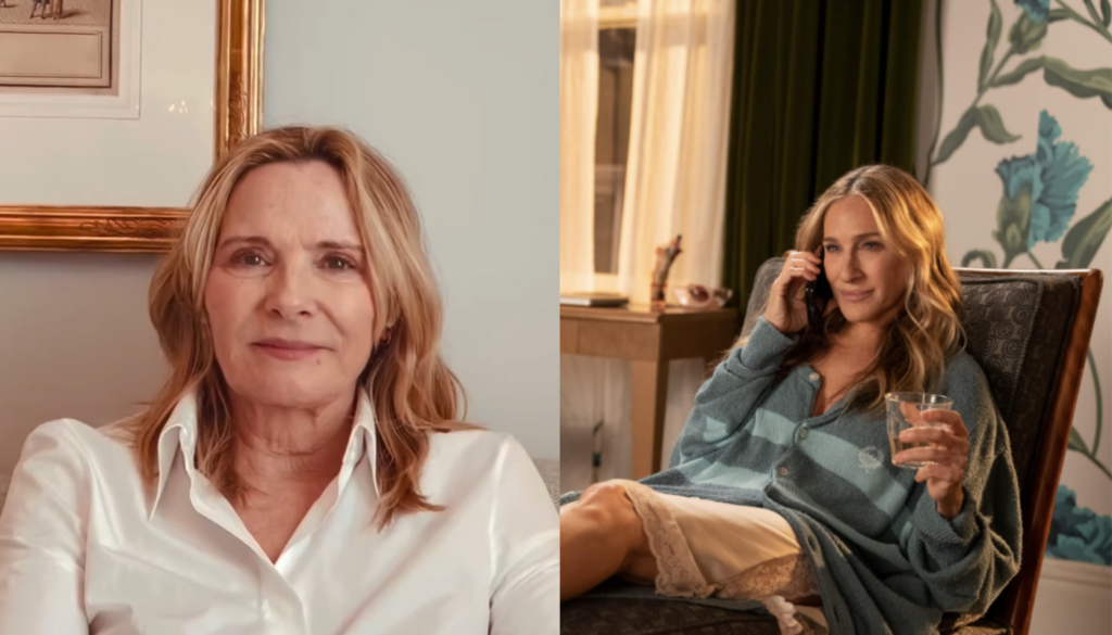 Kim Catrall e Sarah Jessica Parker. (Créditos: Reprodução / @kimcattrall / HBO Max)