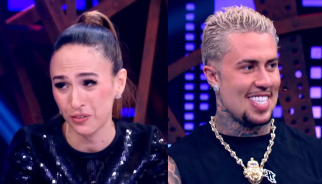 MC Daniel e Tata Werneck. (Créditos: Reprodução / Globoplay)