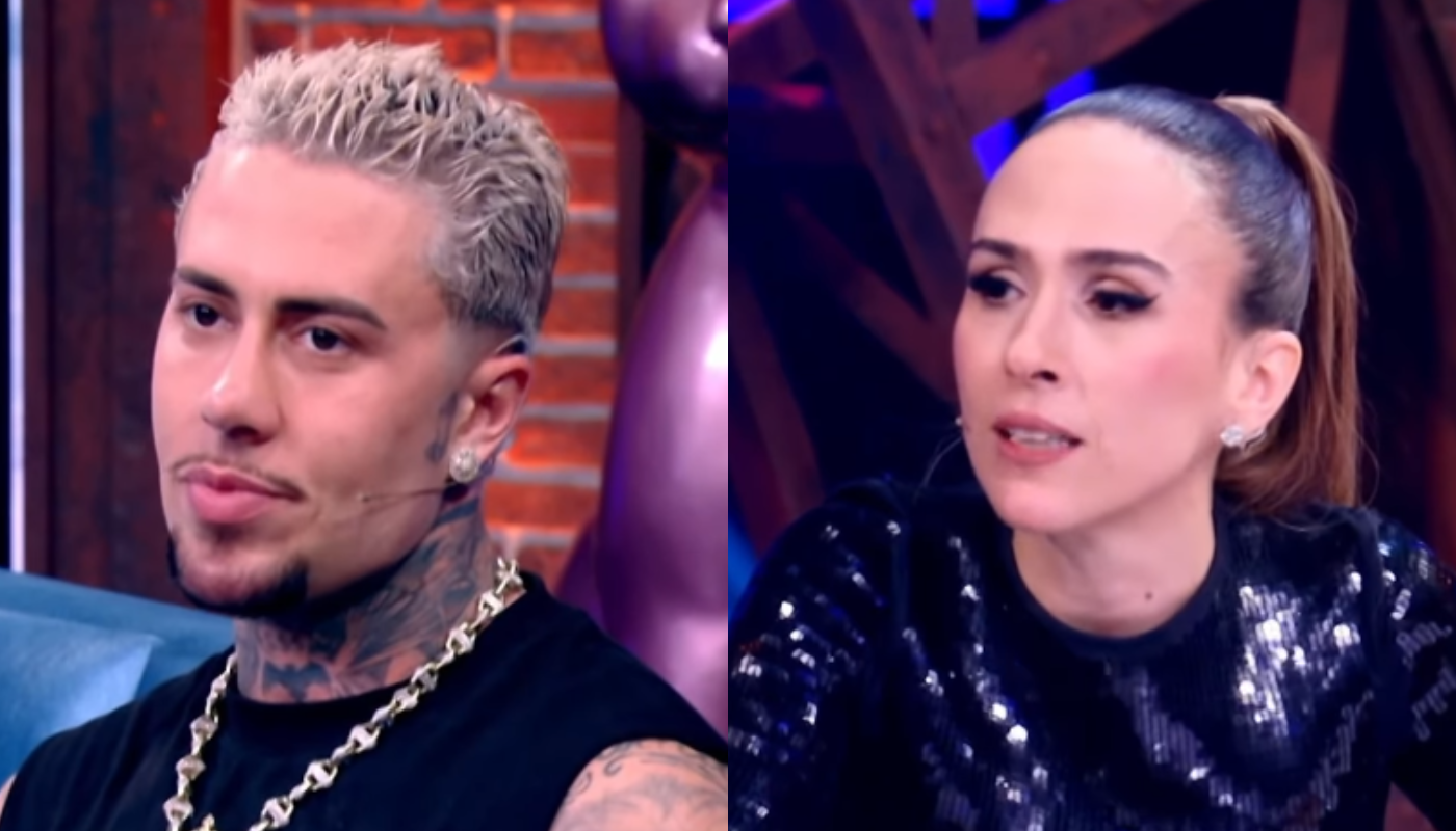 MC Daniel no "Lady Night" com Tata Werneck. (Créditos: Reprodução / Globoplay)