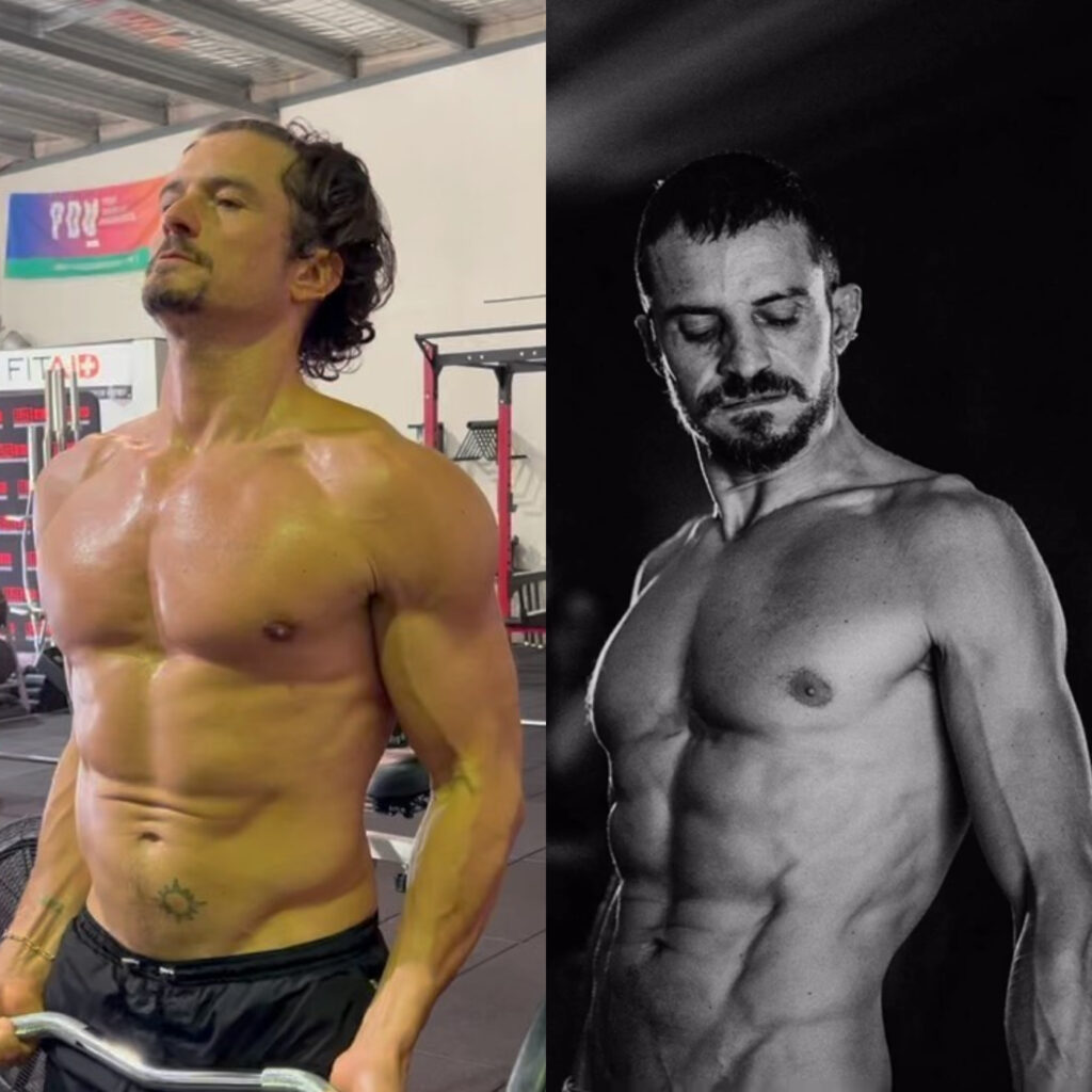 Antes e depois de Orlando Bloom