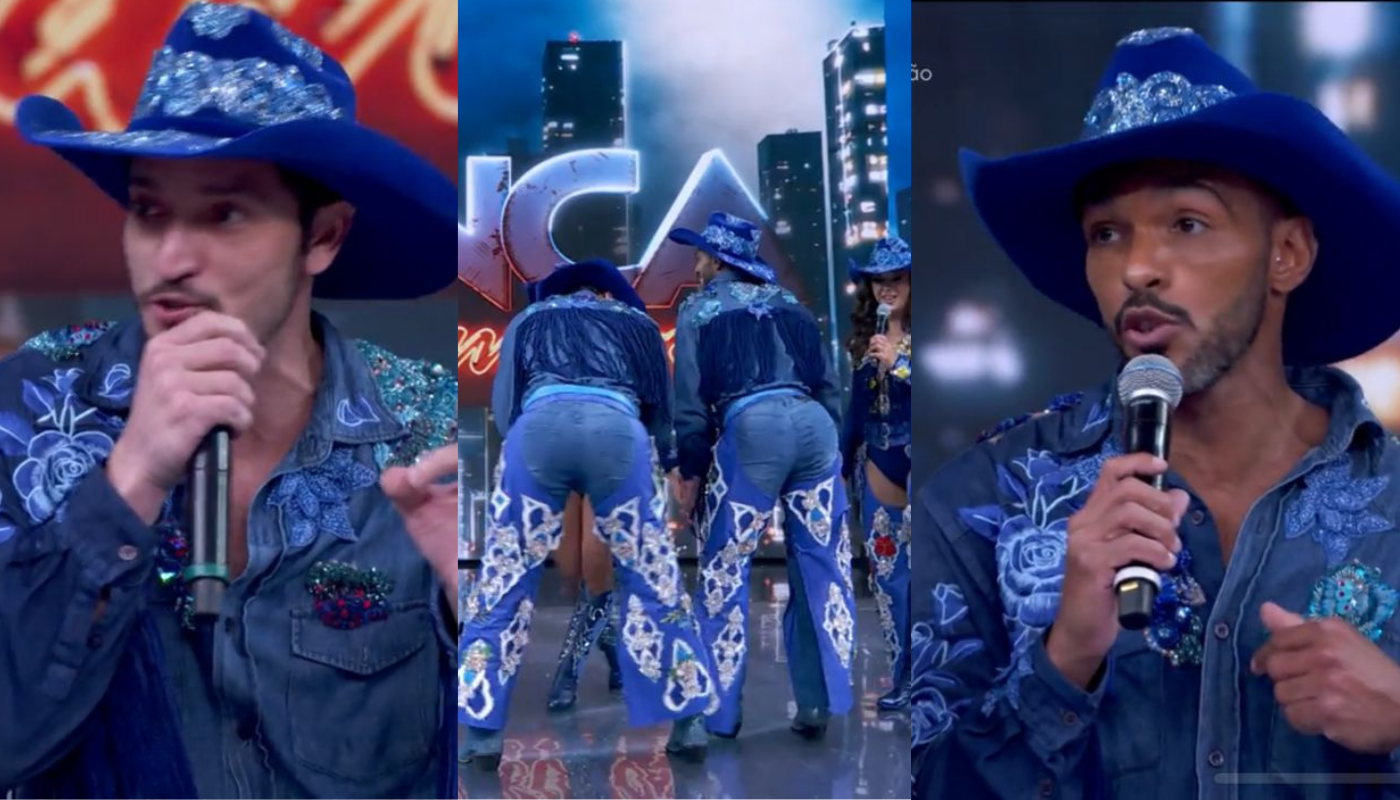 Richarlyson e Allan Souza Lima no "Dança dos Famosos". (Créditos: Reprodução / Globoplay)