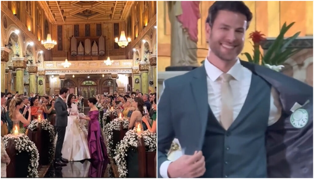 Casamento religioso de Laís Caldas e Gustavo Marsengo em setembro de 2025