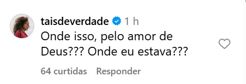 comentário tais araújo