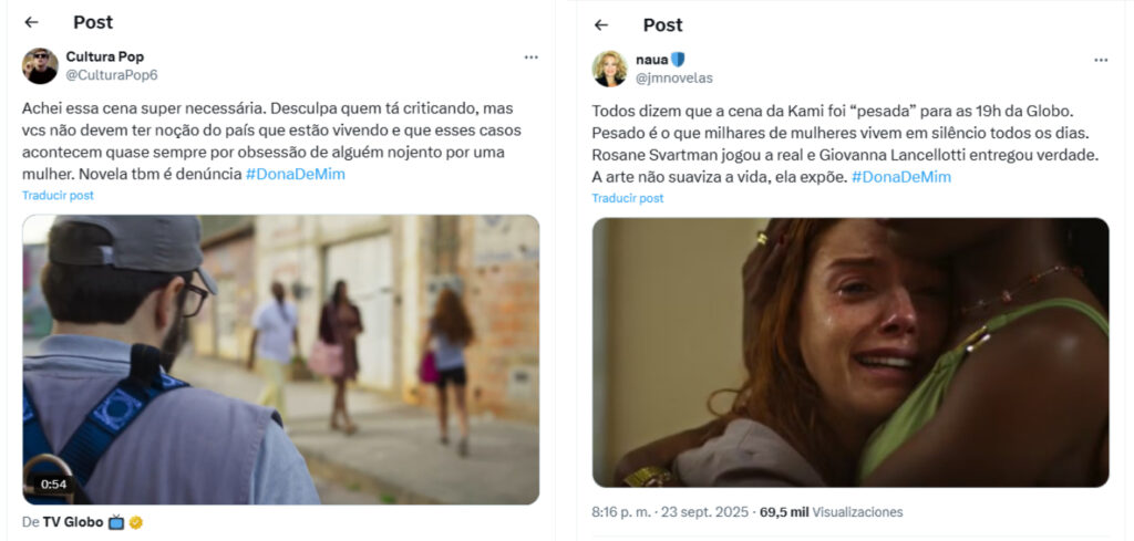 Comentário sobre abuso sexual em "Dona de Mim"