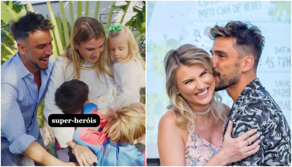 Julio Rocha, Karoline Kleine e filhos