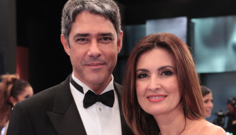 William Bonner e Fátima Bernardes. (Créditos: Reprodução / TV Globo / Felipe Monteiro)