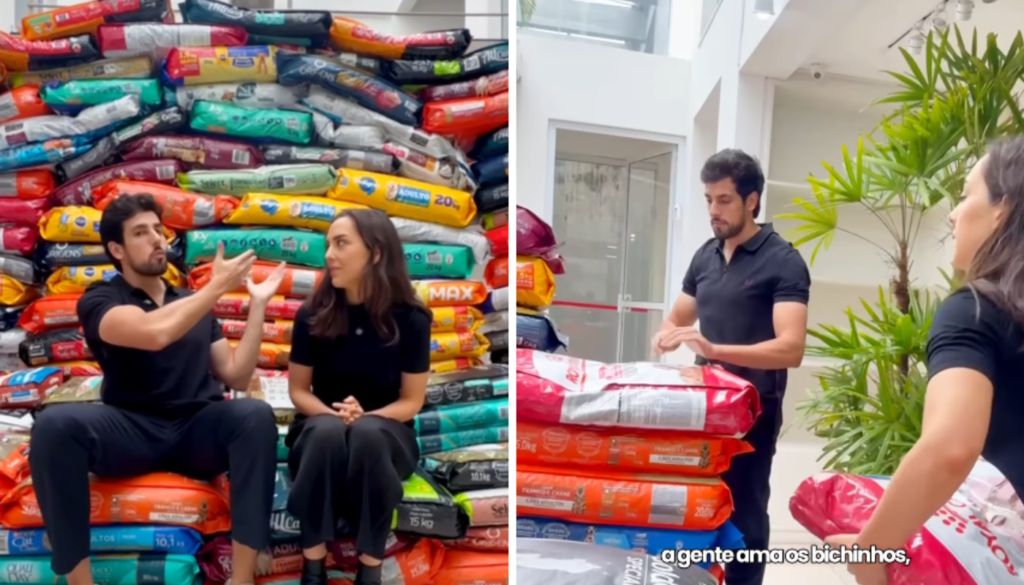 Lara Silva e Julinho Casares. (Créditos: Reprodução / Instagram @julinhocasares)