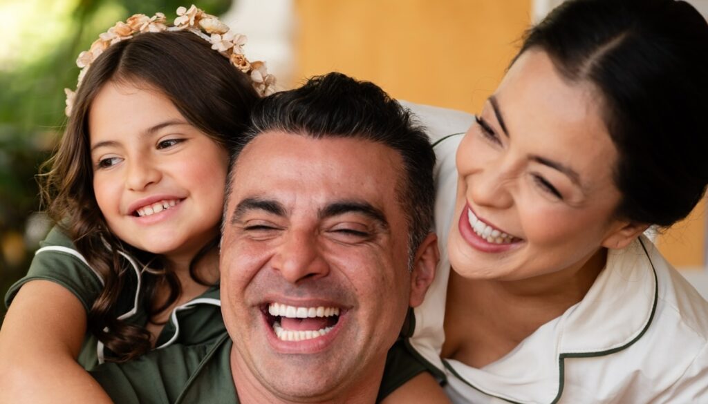Li Martins, JP Mantovani e a filha