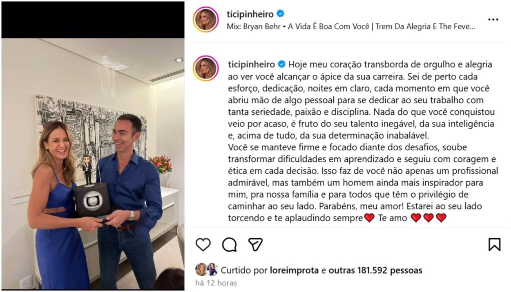 ticiane pinheiro e cesar tralli