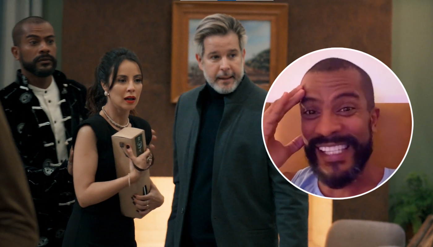 Samuel de Assis assume que ele e colegas não seguraram riso com atuação de Falabella