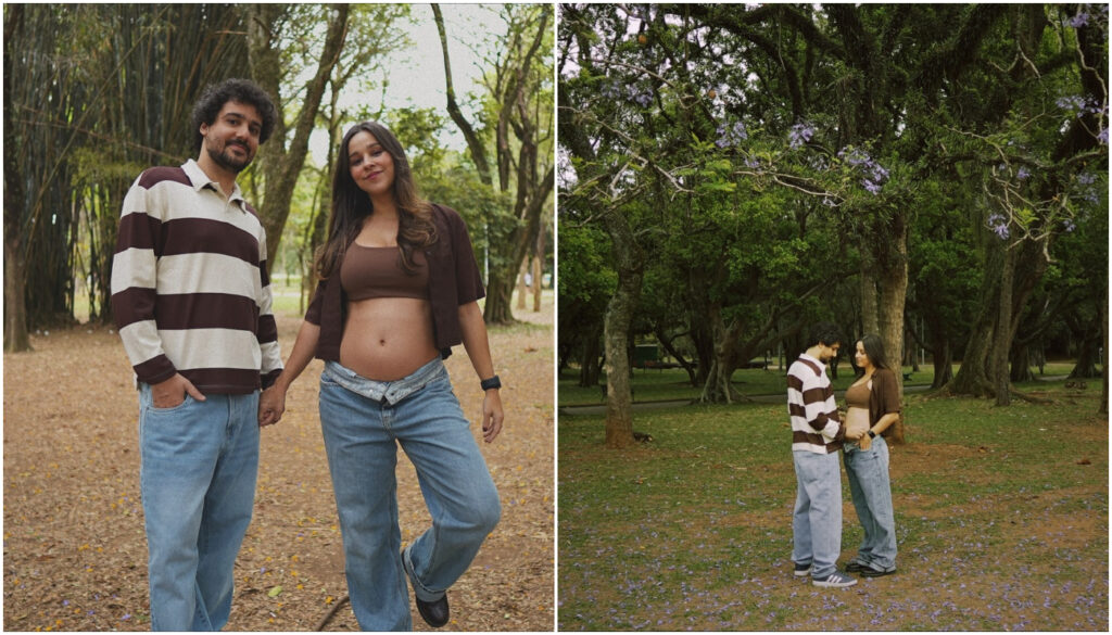 Thati Lopes anunciou que está grávida de seu primeiro filho com o ator George Sauma.