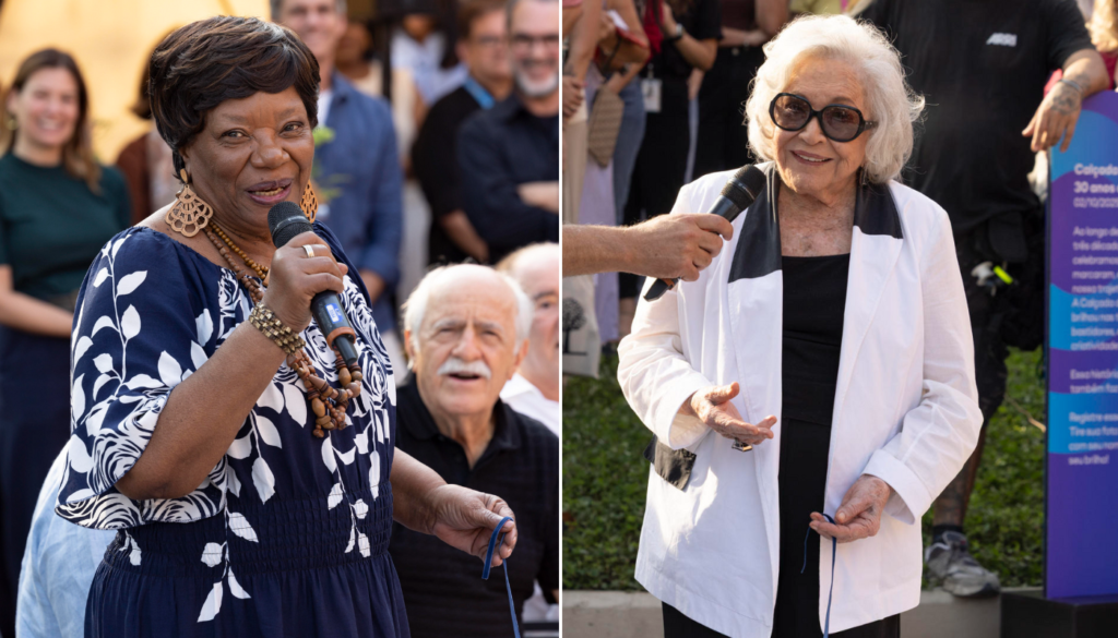 Neusa Borges e Natália Timberg. (Créditos: Reprodução / Globo / Fábio Rocha)