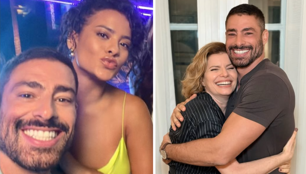 Cauã Reymond, Bella Campos e Debora Bloch. (Créditos: Reprodução / @cauareymond)