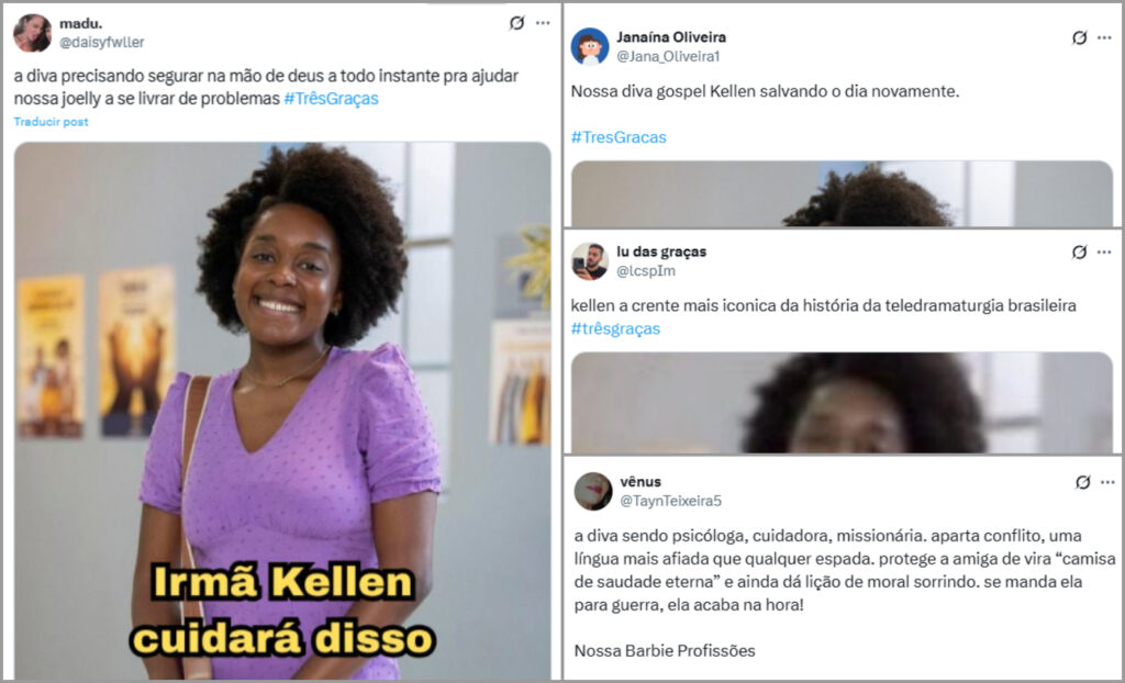 Comentários sobre Kellen de "Três Graças"