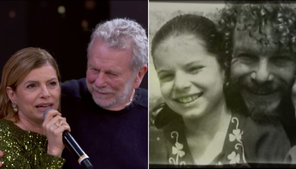 Debora Bloch e o pai, Jonas Bloch. (Créditos: Reprodução / Globoplay)