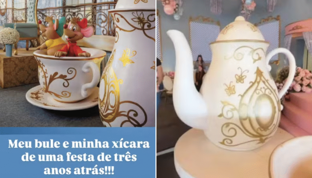 Decoração de Andrea (esquerdo) e de Tana (direito). (Créditos: Reprodução / Instagram @andreaguima5 e @tanalobo)