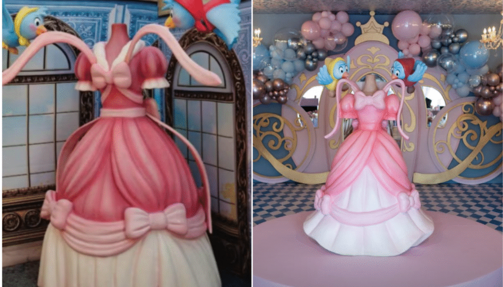 Decoração de Andrea (esquerdo) e de Tana (direito). (Créditos: Reprodução / Instagram @andreaguima5 e @tanalobo)