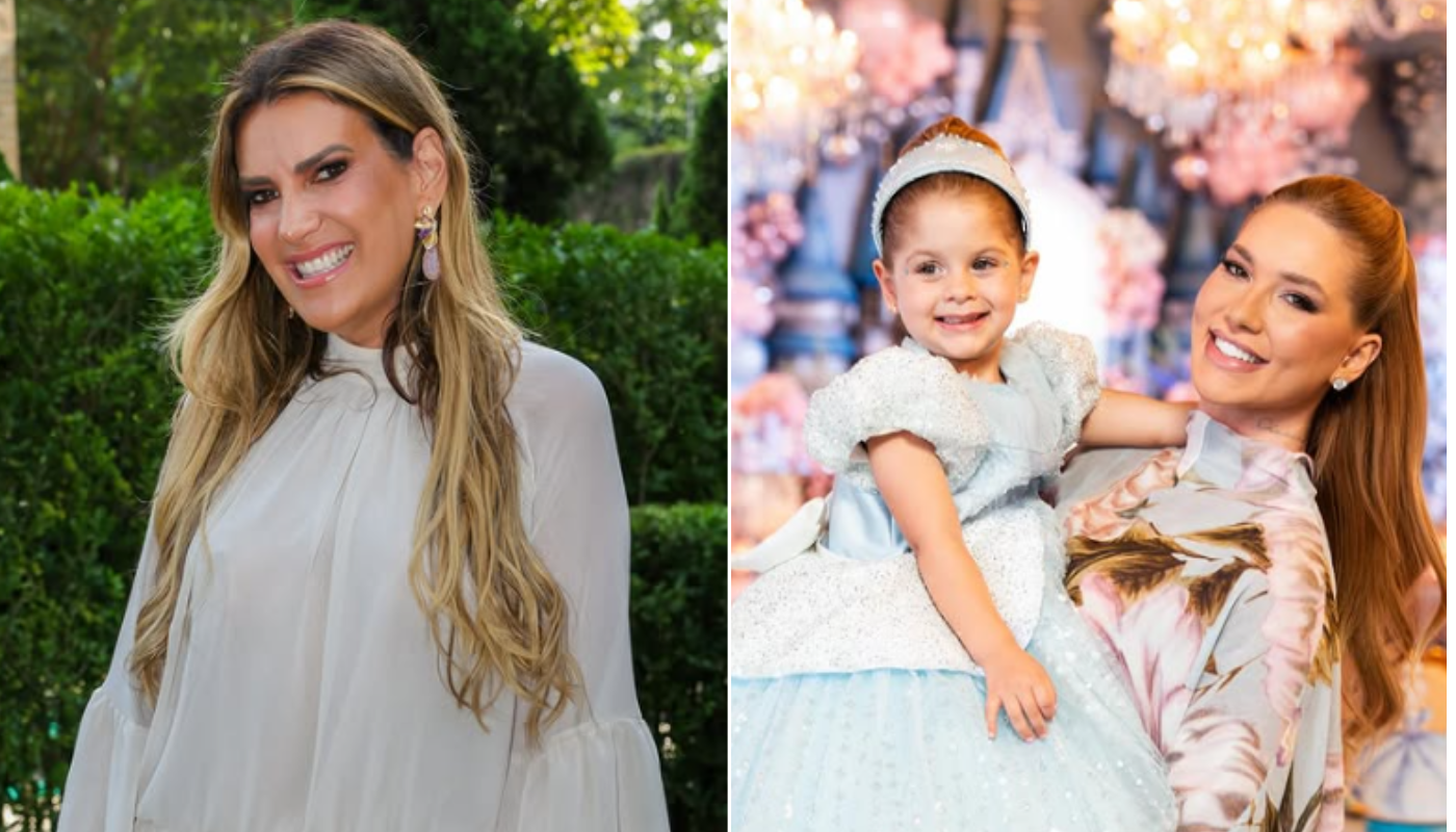 Andrea Guimarães e Virginia com a filha. (Créditos: Reprodução / Instagram @andreaguima5 e @virginia)