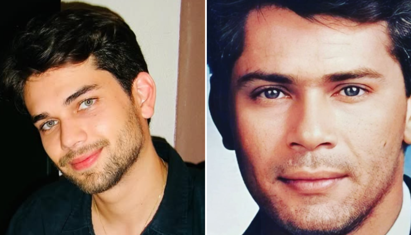 Leandro (filho e pai). (Créditos: Reprodução / Instagram @leandromcosta e @thicosta)