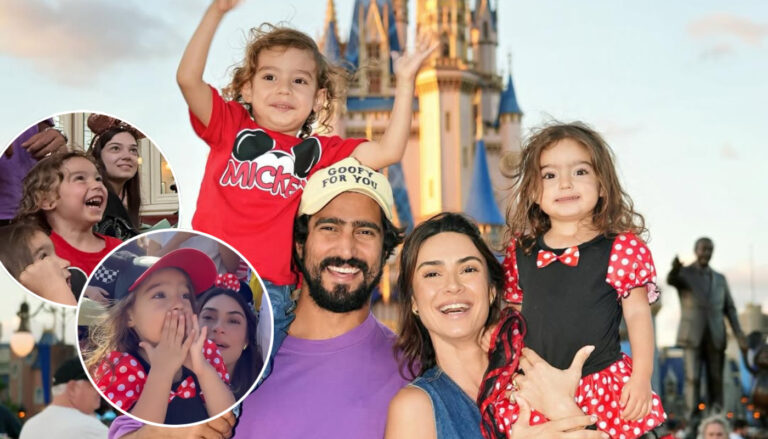 Thaila Ayala mostra reação fofa dos filhos na Disney: "Não tenho palavras!"
