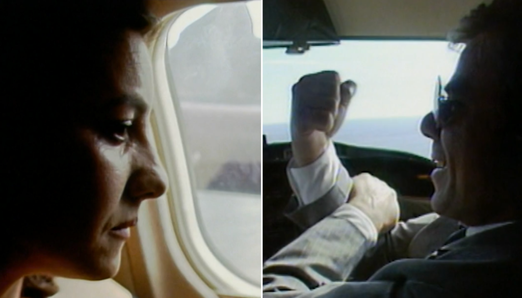 Leila e Marco Aurélio. (Créditos: Reprodução / Globoplay)