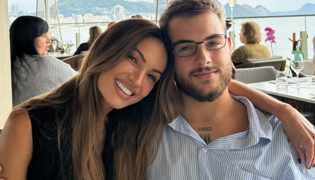 Patrícia Poeta e o filho